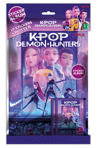 KPop Demon Hunters – Sticker Album Starter Pack