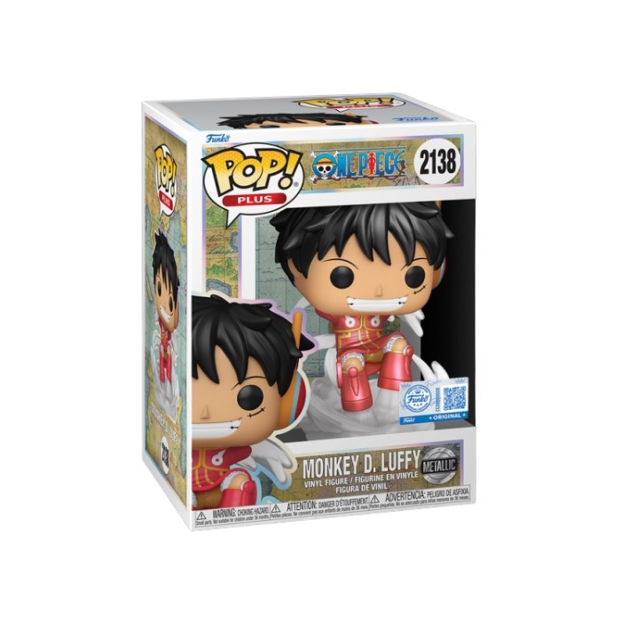 Funko POP! Plus One Piece – Monkey D. Luffy Egghead Arc Metallic Exclusive #2138